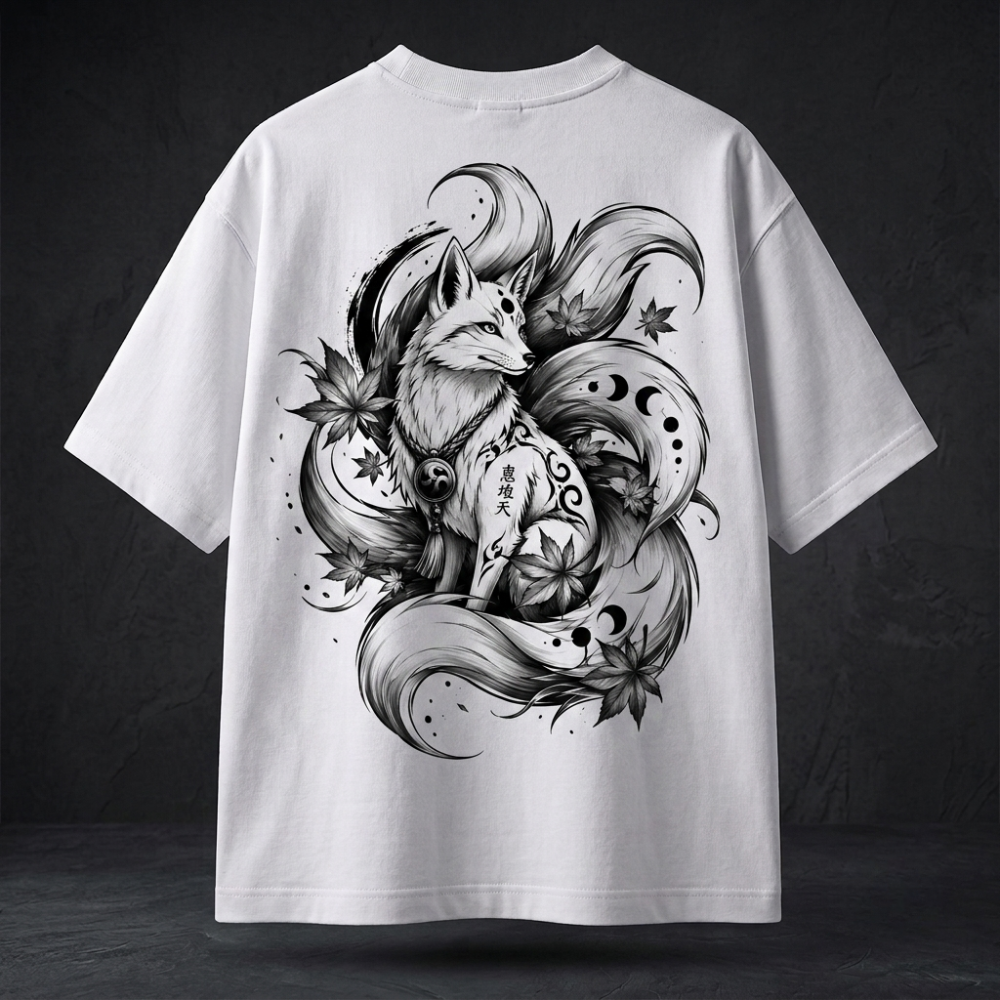 Celestial Kitsune Oversized T-Shirt