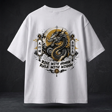 Rise With Honor Dragon Oversized T-Shirt