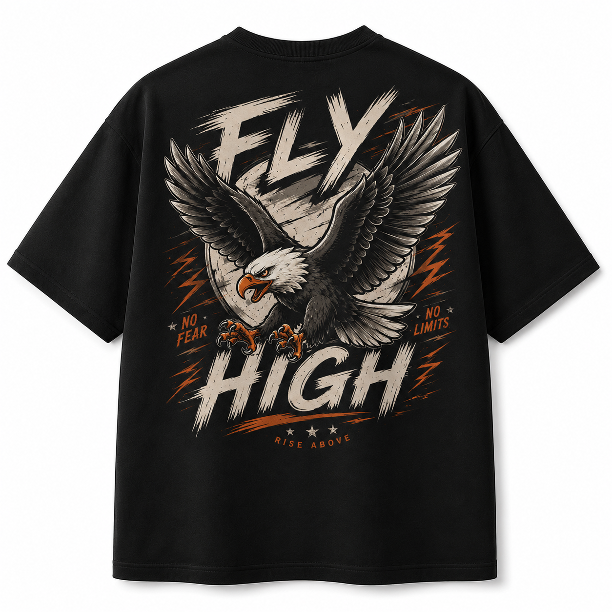 Fly High Eagle Oversized T-Shirt