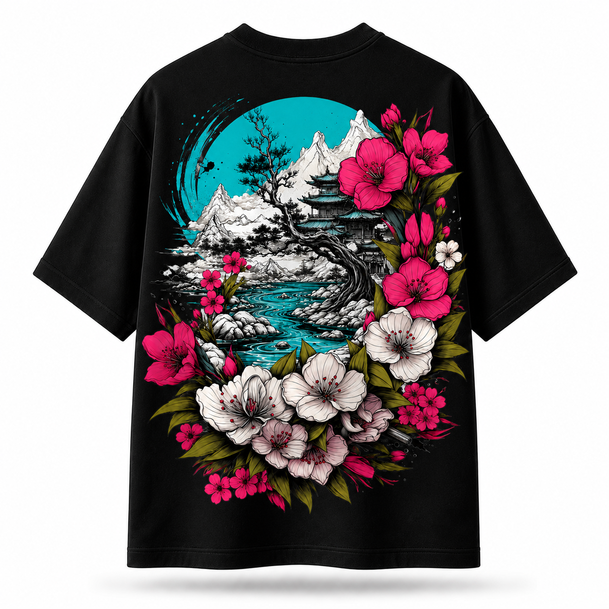 Blossom Serenity Oversized T-Shirt