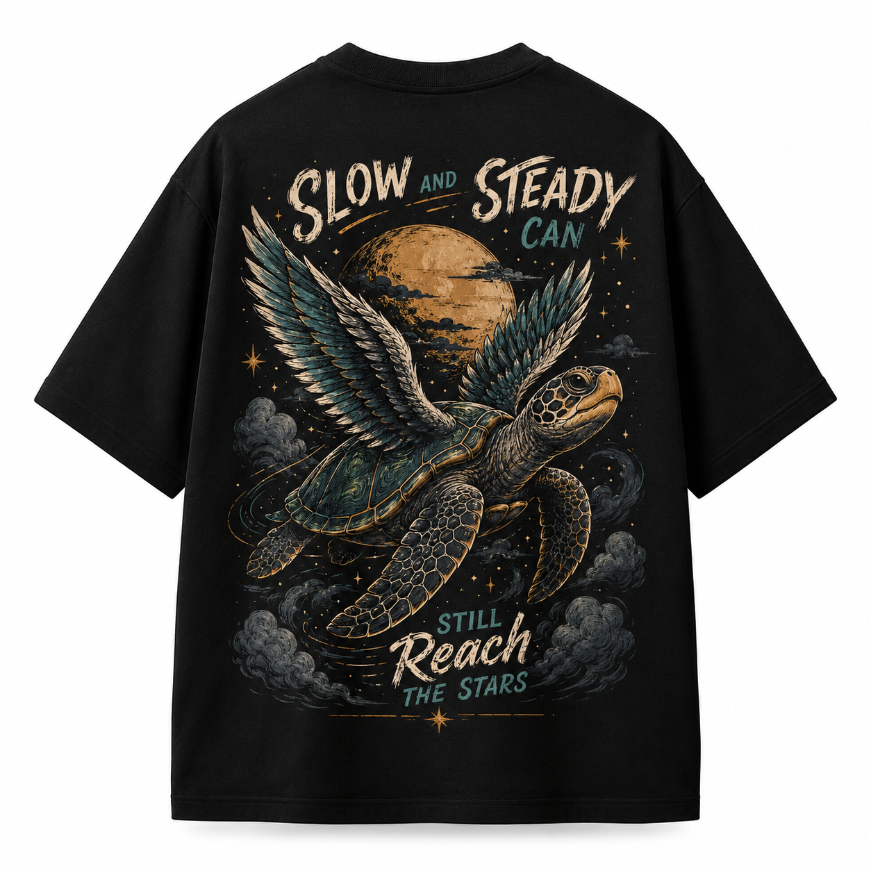 Reach the Stars Turtle Oversized T-Shirt